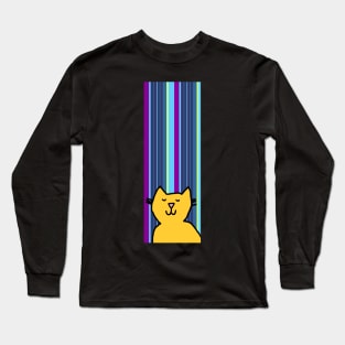 Yellow Cat Thinking Long Sleeve T-Shirt